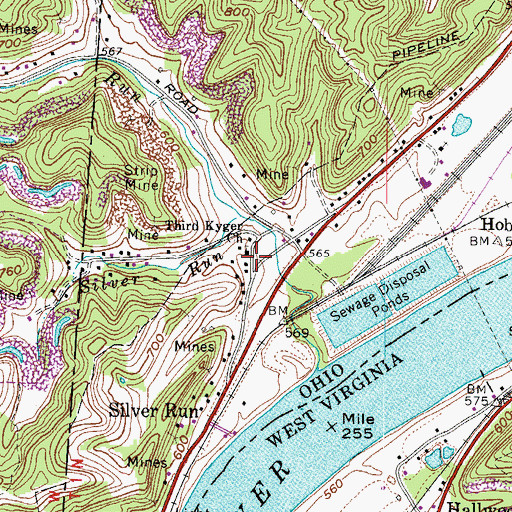 Topographic Map of Third Kyger Church, OH