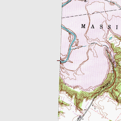 Topographic Map of Trace Run, OH