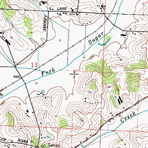 Topographic Map of Troyer Valley Creek, OH