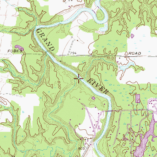 Topographic Map of Trumbull Creek, OH