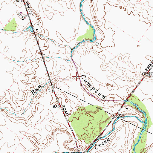 Topographic Map of Turkey Run, OH