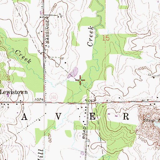 Topographic Map of Turkey Creek, OH