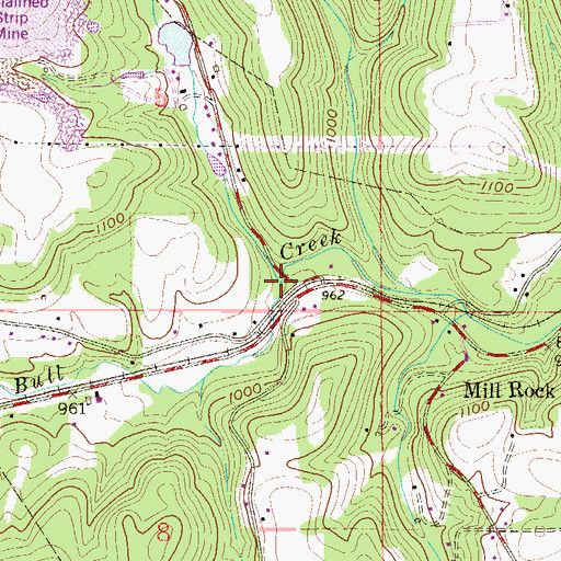 Topographic Map of Turkey Run, OH