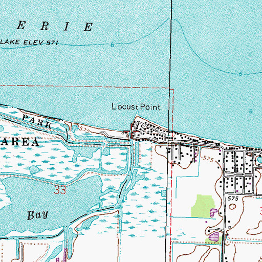 Topographic Map of Turtle Creek, OH