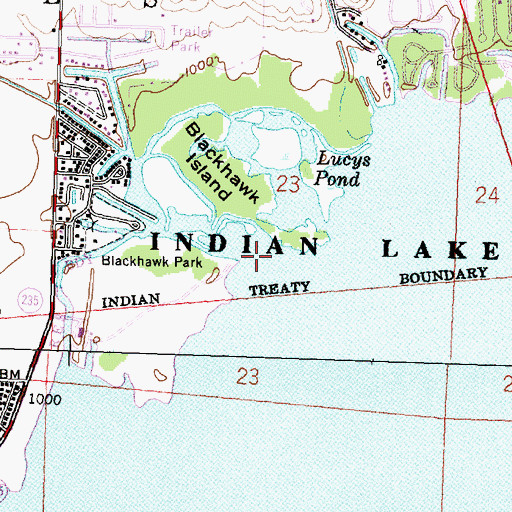 Topographic Map of Van Horn Creek, OH