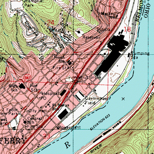 Topographic Map of Walnut Grove Cemetery, OH