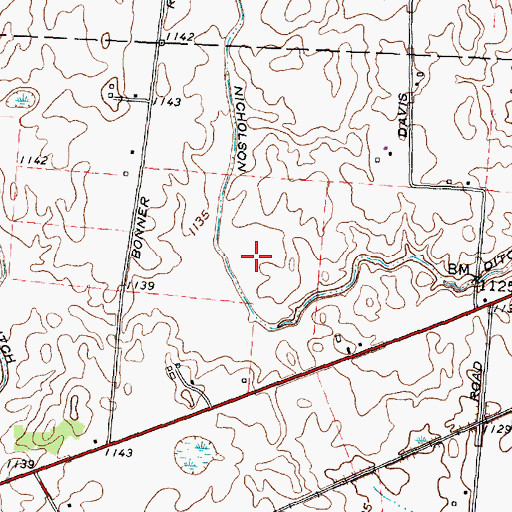 Topographic Map of Wilson Nicholson Ditch, OH