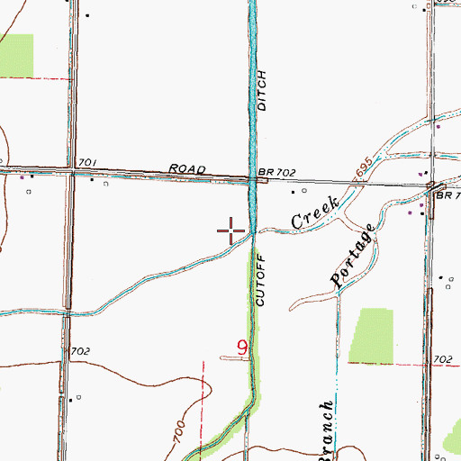 Topographic Map of Yellow Creek, OH