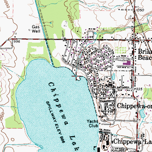 Topographic Map of McCabe Creek, OH