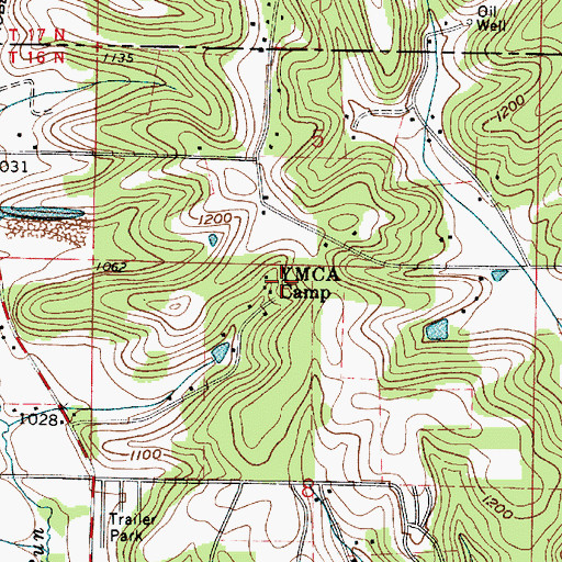 Topographic Map of YMCA Camp, OH