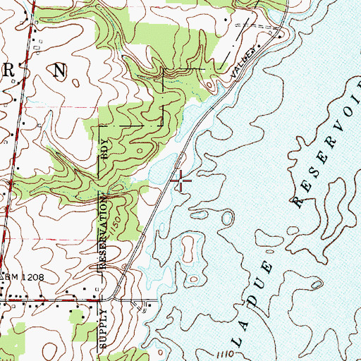 Topographic Map of Fire Run, OH