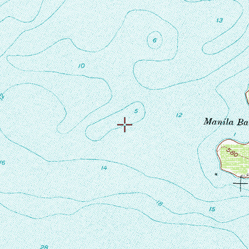 Topographic Map of West Reef, OH