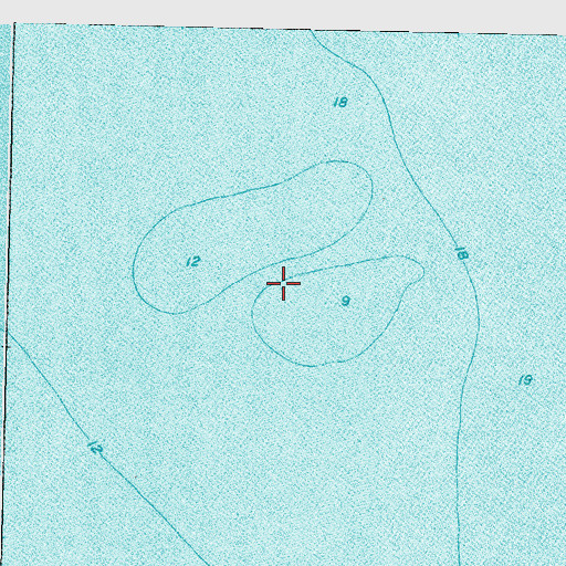 Topographic Map of Round Reef, OH