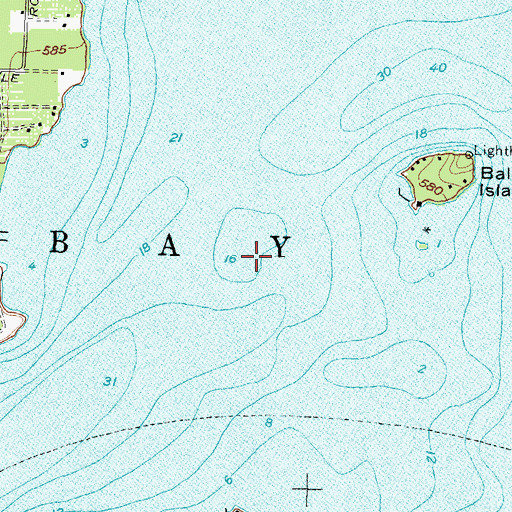 Topographic Map of Ballast Reef, OH