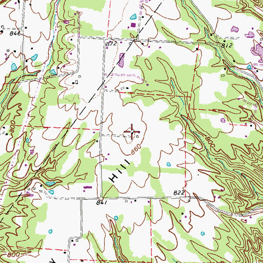 Topographic Map of Galley Hill, OH