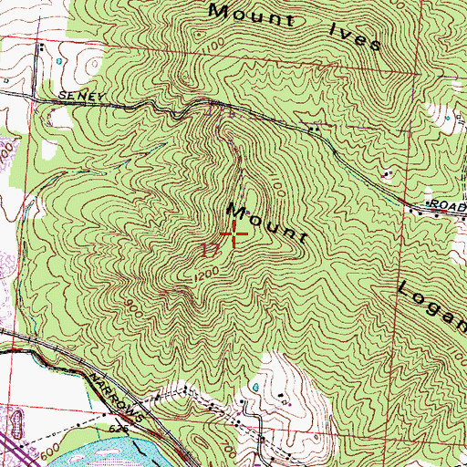 Topographic Map of Mount Logan, OH