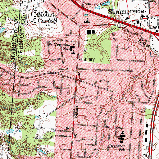 Topographic Map of Viking Village, OH