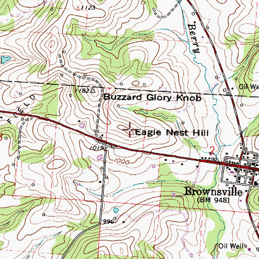 Topographic Map of Eagle Nest Hill, OH