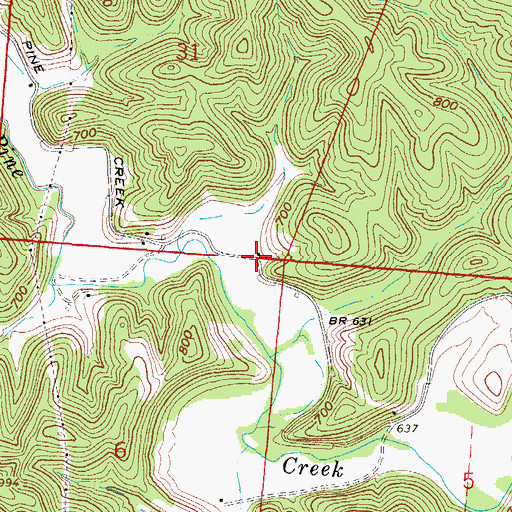 Topographic Map of Madland (historical), OH