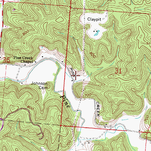 Topographic Map of Fisher School (historical), OH