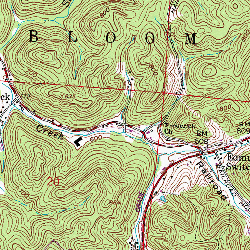 Topographic Map of Edmunds School (historical), OH