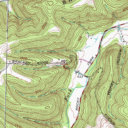 Topographic Map of Noxel School (historical), OH