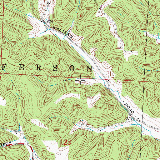 Topographic Map of Valley School (historical), OH