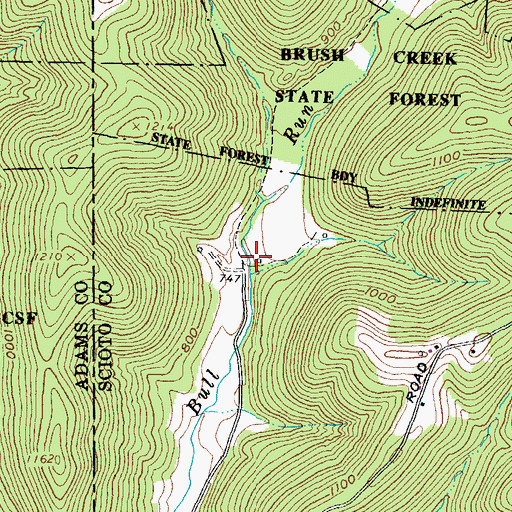 Topographic Map of O'Bryant School (historical), OH