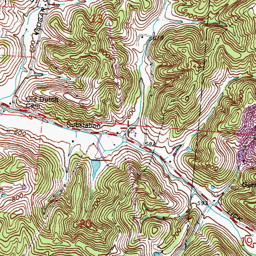 Topographic Map of Riepenhoff Hollow, OH
