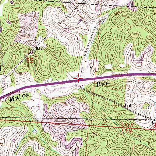 Topographic Map of Lincoln School (historical), OH
