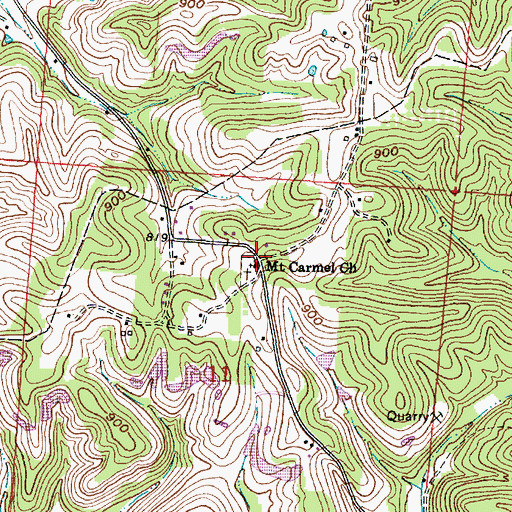 Topographic Map of Union School (historical), OH