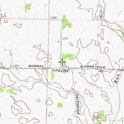 Topographic Map of School Number 8 (historical), OH