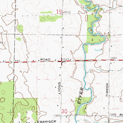 Topographic Map of Stringtown (historical), OH