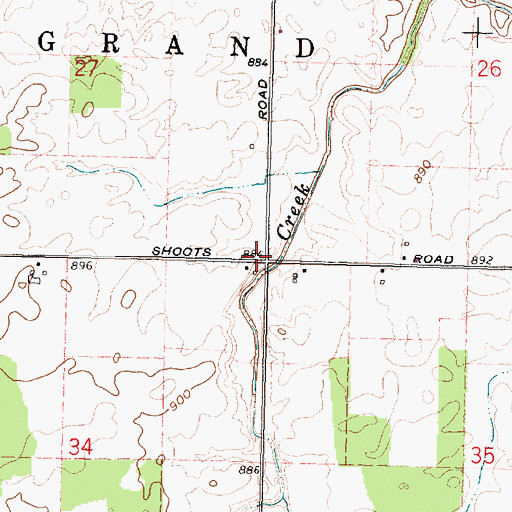 Topographic Map of Springhill School (historical), OH