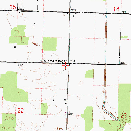 Topographic Map of Maplegrove School (historical), OH