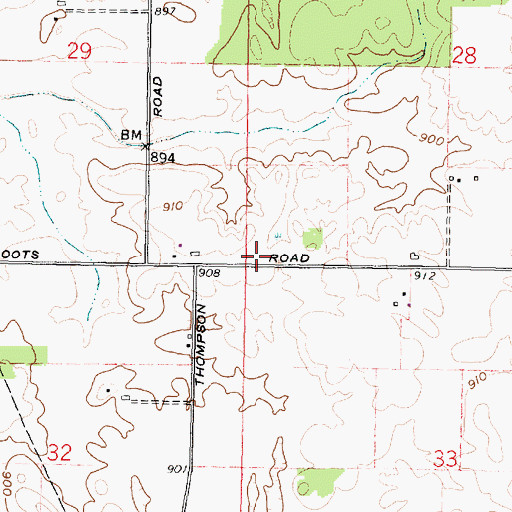 Topographic Map of Eagle School (historical), OH