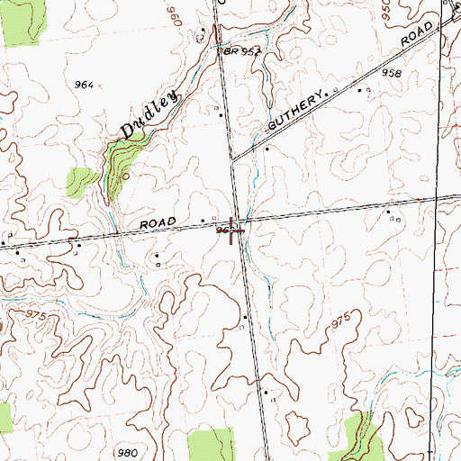 Topographic Map of Windfall School (historical), OH