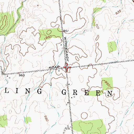 Topographic Map of Allen School (historical), OH