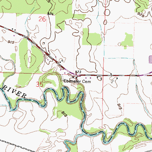 Topographic Map of Scioto School (historical), OH