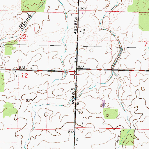 Topographic Map of Metz School (historical), OH