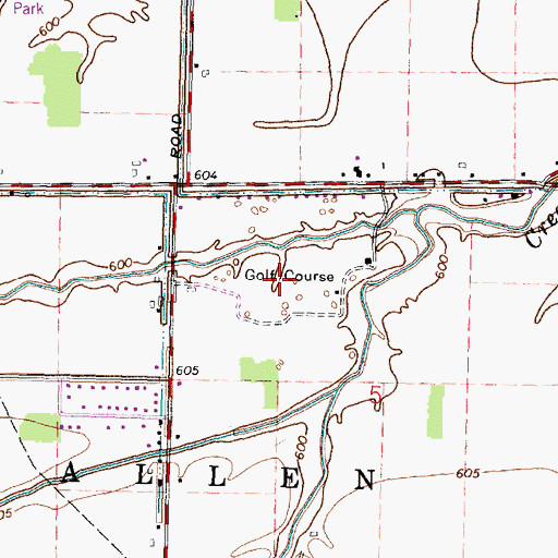 Topographic Map of Chippewa Golf Course, OH