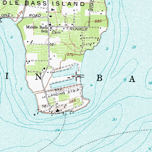 Topographic Map of Lonz Marine Harbor, OH