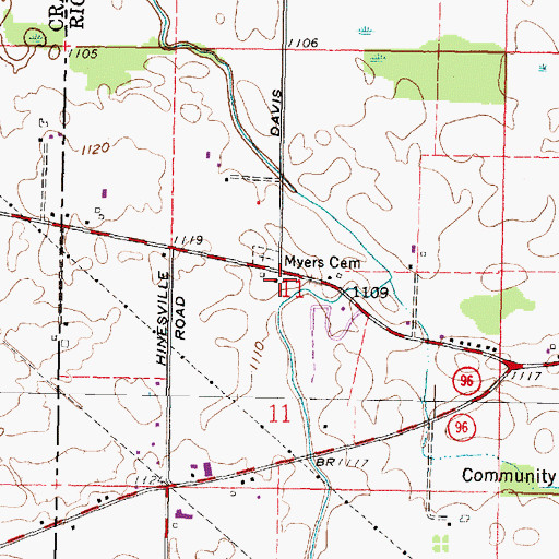 Topographic Map of School Number 2 (historical), OH