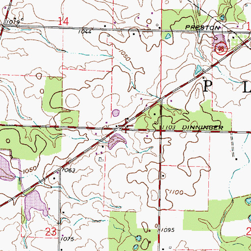 Topographic Map of School Number 2 (historical), OH