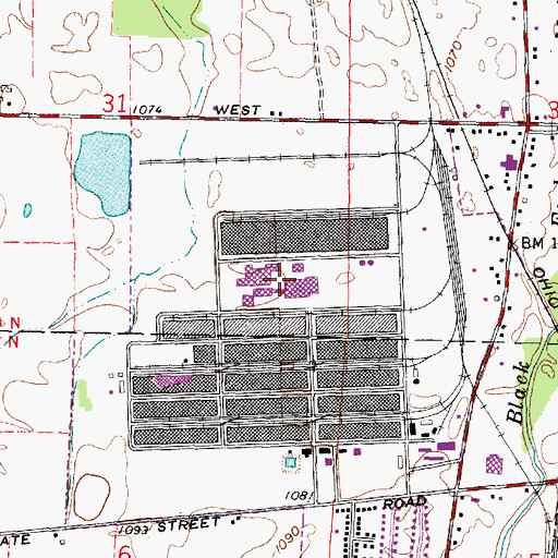 Topographic Map of Pioneer Joint Vocational School, OH