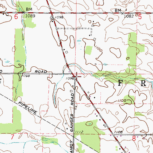 Topographic Map of School Number 7 (historical), OH
