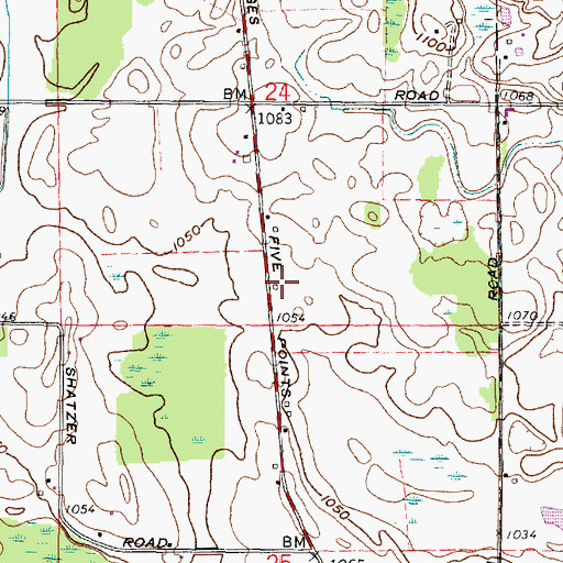 Topographic Map of School Number 2 (historical), OH