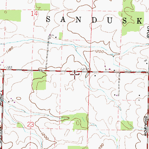 Topographic Map of School Number 3 (historical), OH