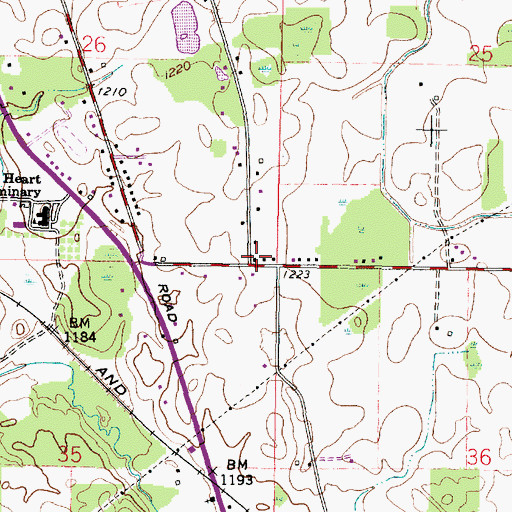 Topographic Map of School Number 5 (historical), OH