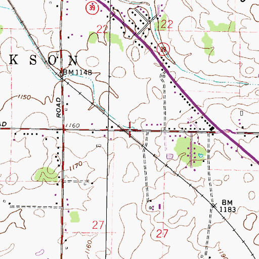 Topographic Map of Myers (historical), OH